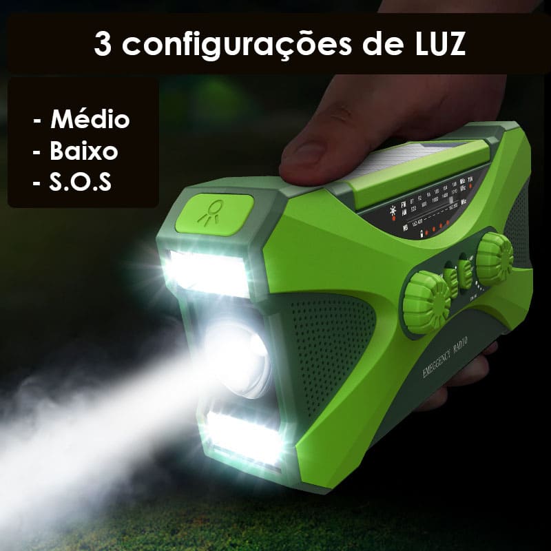 Rádio de Emergência 10000mAh