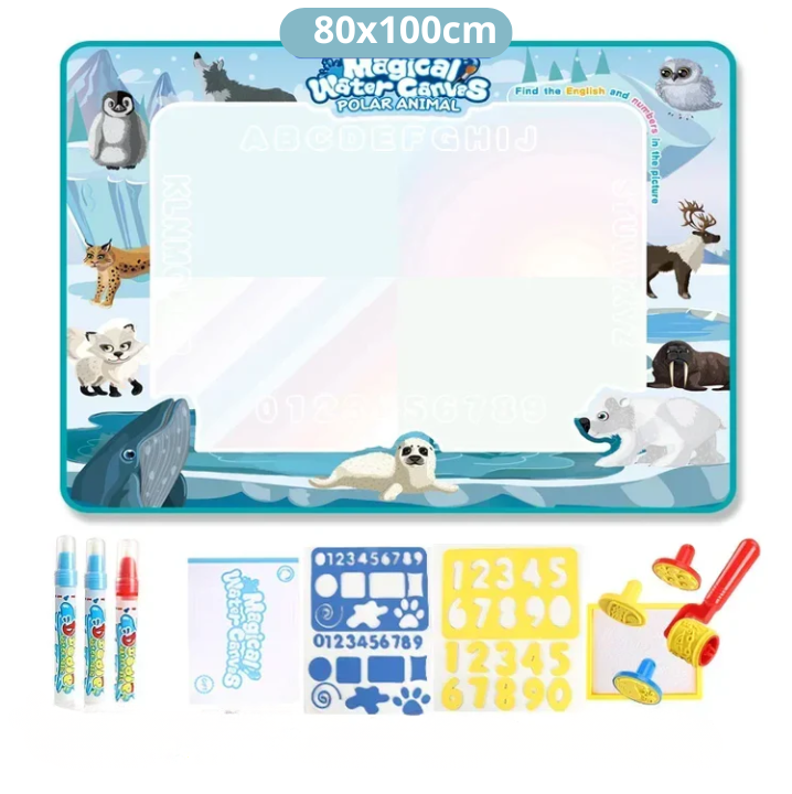 Tapete Mágico de Desenho com Água!