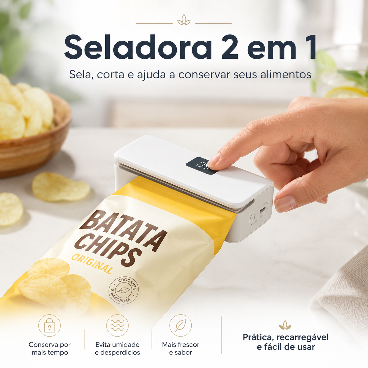 Selador Pro 2 em 1 Recarregável